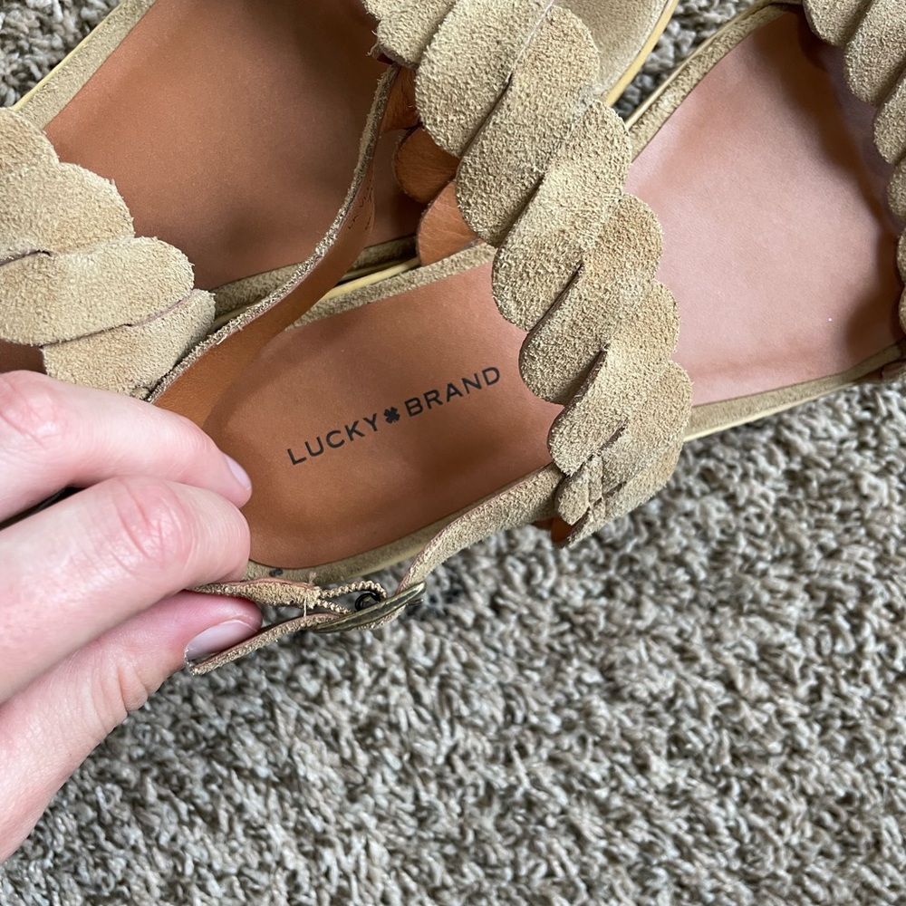 Lucky Brand Women's Vellenora Platform Wedge Sandal Size 7.5 - Picture 3 of 7